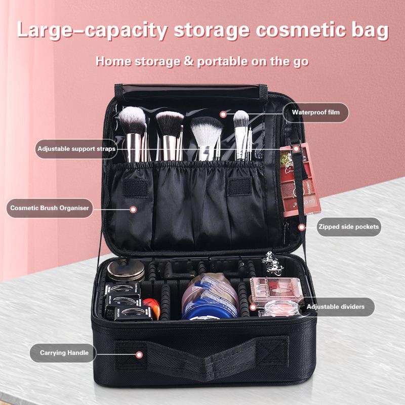 Neue Make-up-Tasche für Frauen, wasserdicht, notwendig, für Schönheitspinsel, Stickerei, Werkzeug, Aufbewahrung, Kosmetiktasche, professionelle Make-up-Box