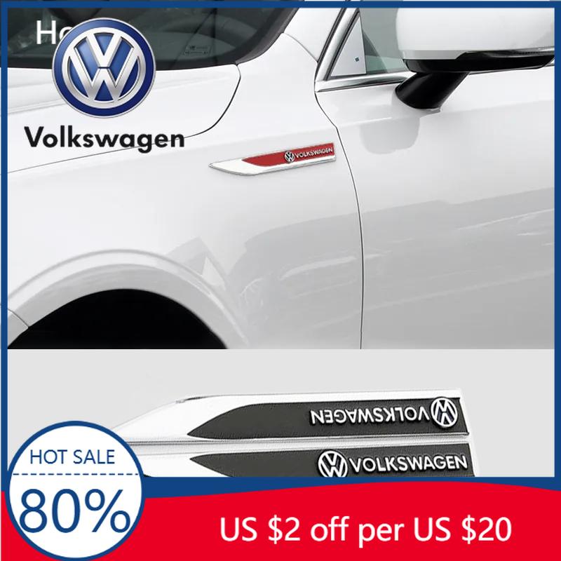 Per VW Volkswagen Jetta MK5 Golf 2pz Emblema Ala Laterale Parafango Auto in Metallo 3D Adesivo Badge Per Volkswagen GOLF 5 Tiguan Golf 6 Gol