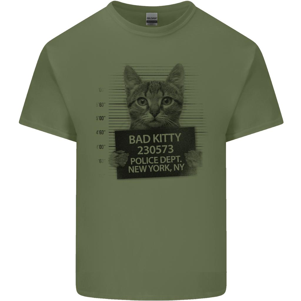 Bad Kitty New York City Police Dept Unisexs Light Cotton TShirt