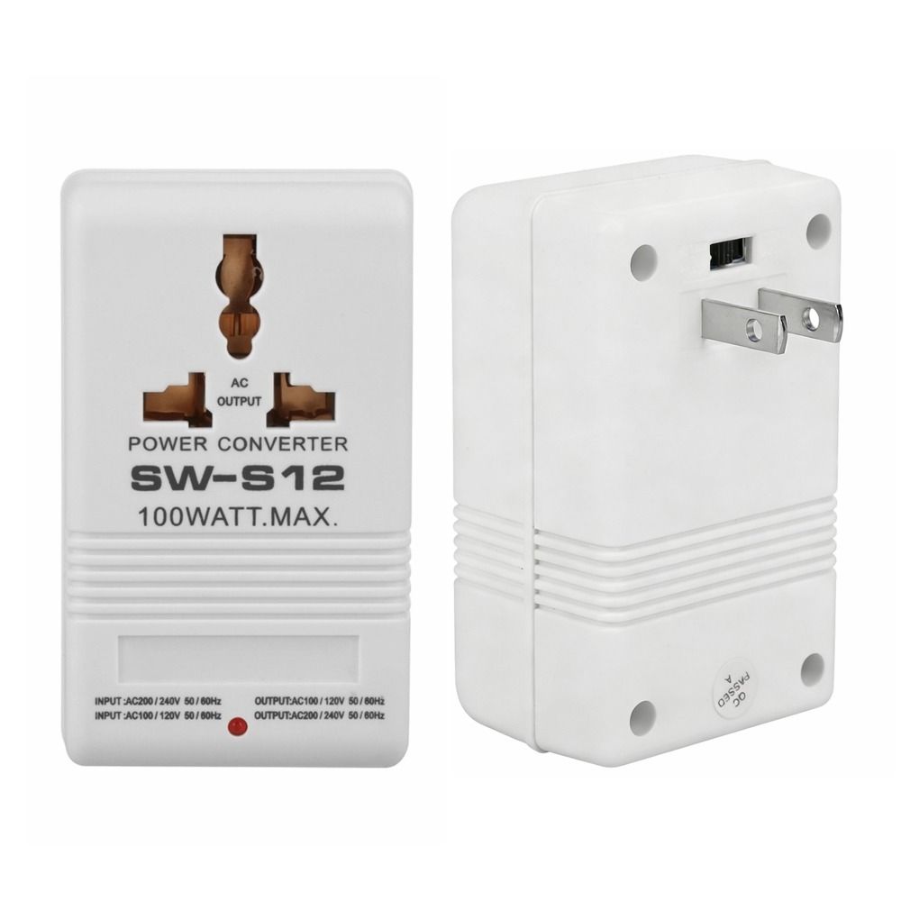 100W Leistungs-Aufwärts-Abwärtswandler 110V auf 220V Reiseadapter Stromwandler Spannungsanpassung