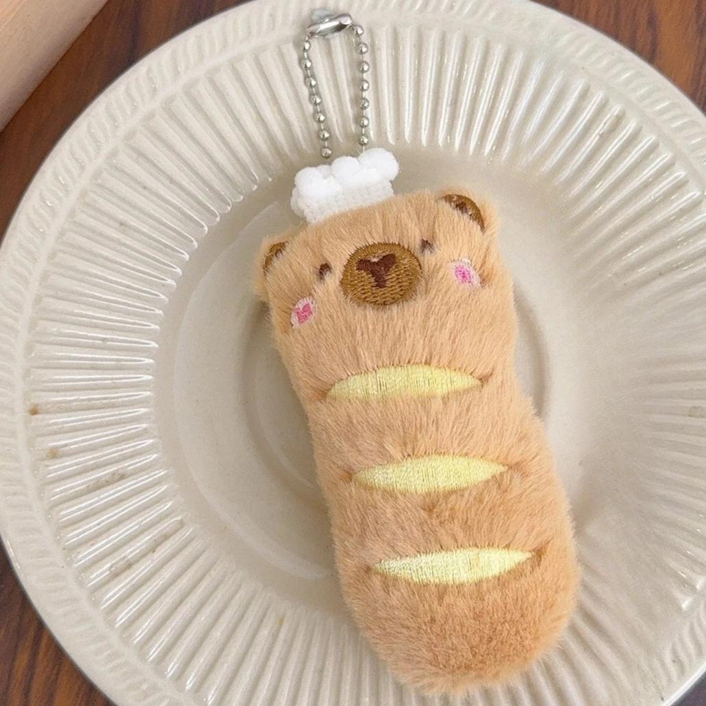 

1-3pcs New Creative Bread Chicken Legs Kapibala Delicious Food Plush Pendants Versatile Keychains Backpack Pendant Decoration