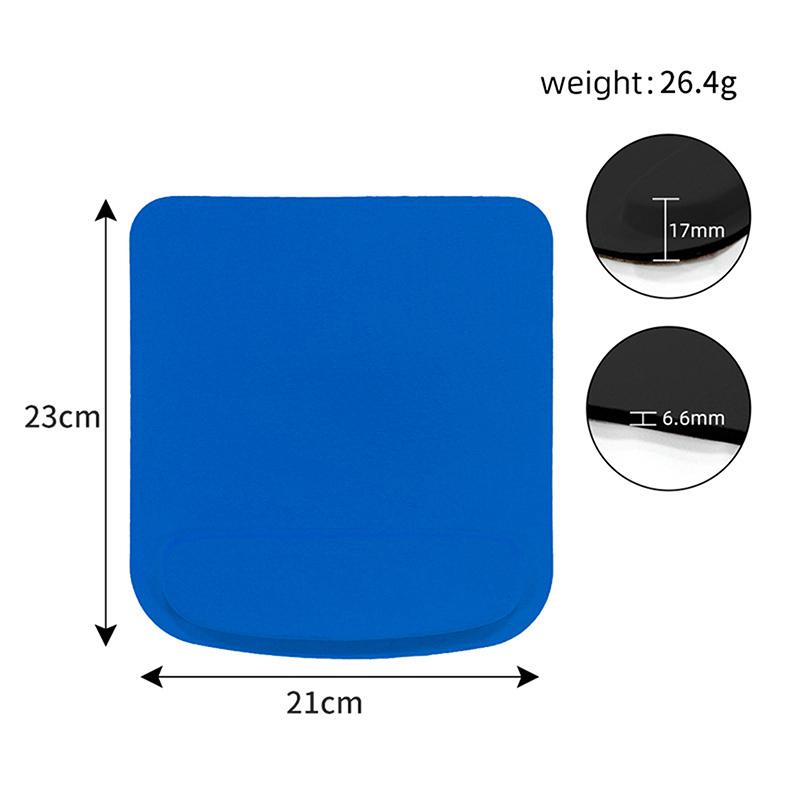 Ergonomic Mouse Pad Non-Slip Thickened Pain Relief Mousepad Comfortable Computer Mouse Pad Solid Color Computer Game Mouse Pad