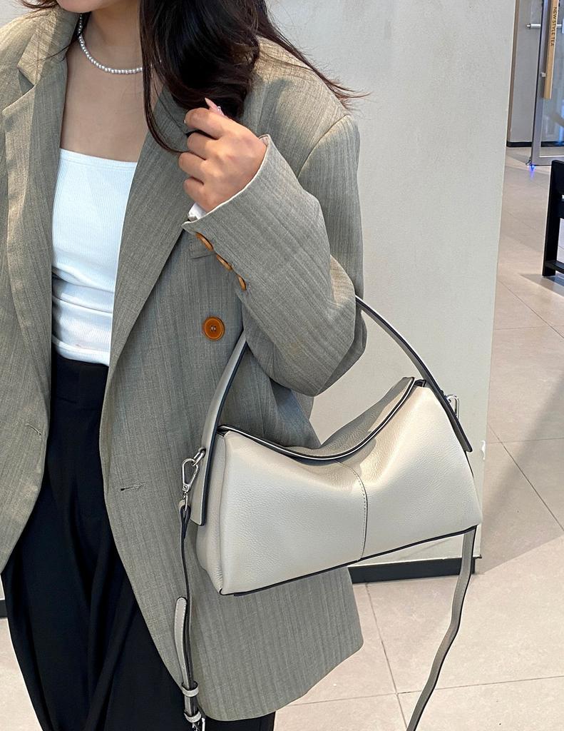 Leather Women'S Bags Versatile Portable Messenger Bags Natural Drop Cowhide Fashion Bags Women