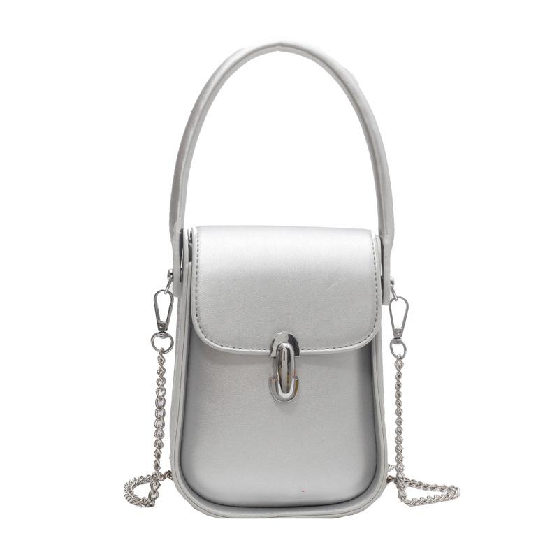 Portable small bag women's new fashion small square bag summer simple chain shoulder messenger bag