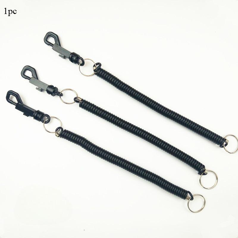 1 buc Sfoară elastică de întindere 2 metri Plastic Gros de înaltă calitate cu Arc și breloc Sfoară elastică Sfoară telescopică din plastic cu Cataramă Cârlig