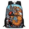 15-Inch Fantastic Four Thing Print Backpacks Large Capacity Backpack For Teenagers School Backpack For Boys&Girls