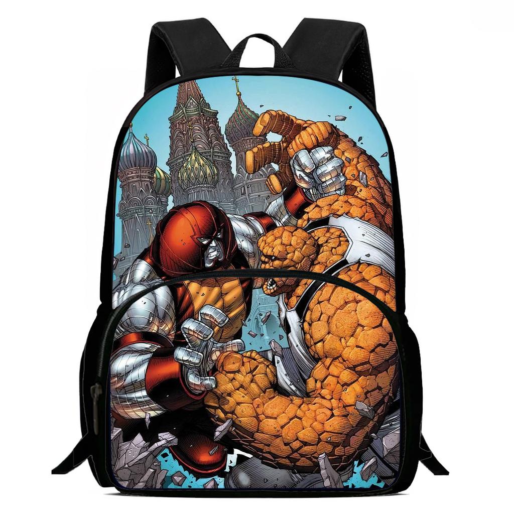 15-Inch Fantastic Four Thing Print Backpacks Large Capacity Backpack For Teenagers School Backpack For Boys&Girls