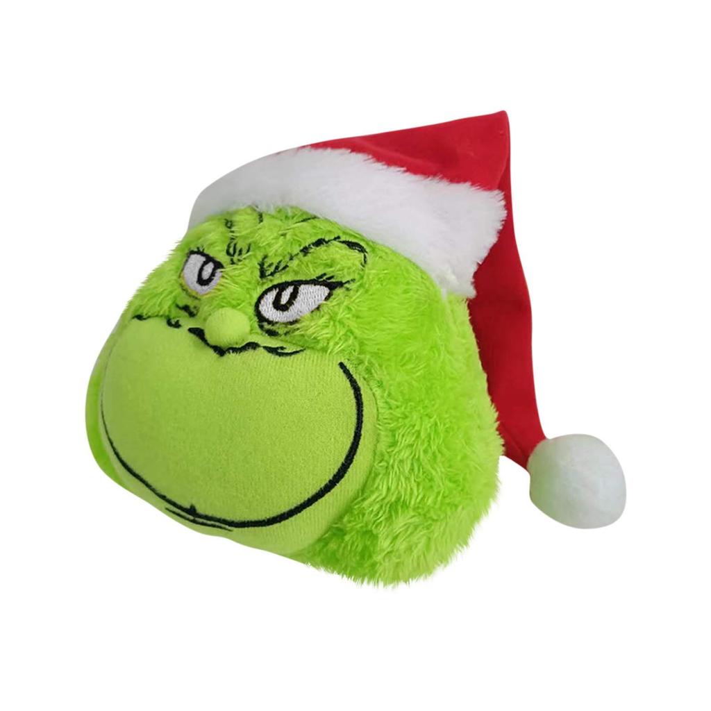 Soft Plush Toy with Santa Hat for Holiday Decorations and Gifts Unique Character Design Stuffed Pillow for Home Office and Kids Room