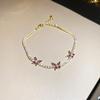 Blue Star Zirconia Hexagonal Flower Bracelet - Stylish, Versatile, and Luxurious Wrist Jewelry for Women