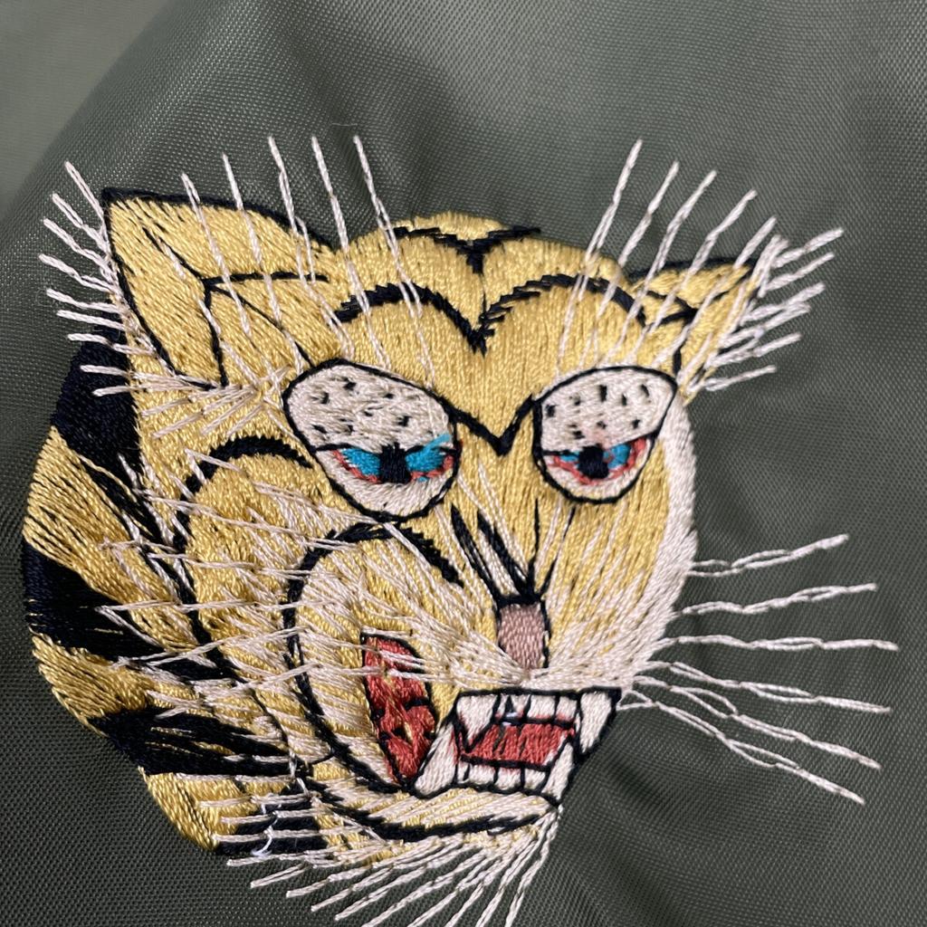 BEAMS Khaki Nylon Vietnam Embroidered Coach Jacket Jacket M khakiUsed