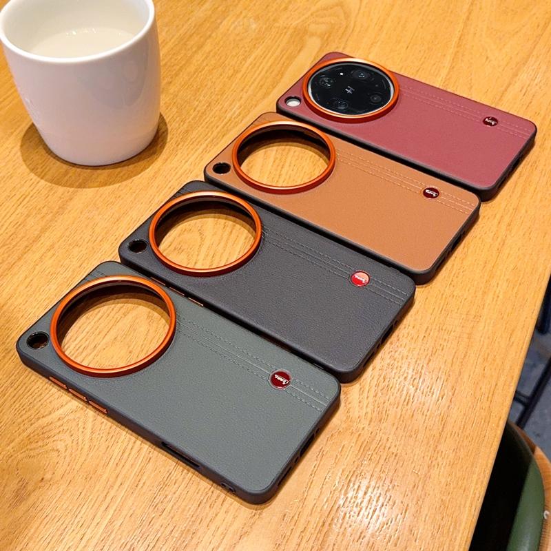 For Oppo Find X9 Ultra and Find X9s Pro Case Luxury PU Leather Skin Protective Back Metal Lens Button Tpu Soft Case Cover