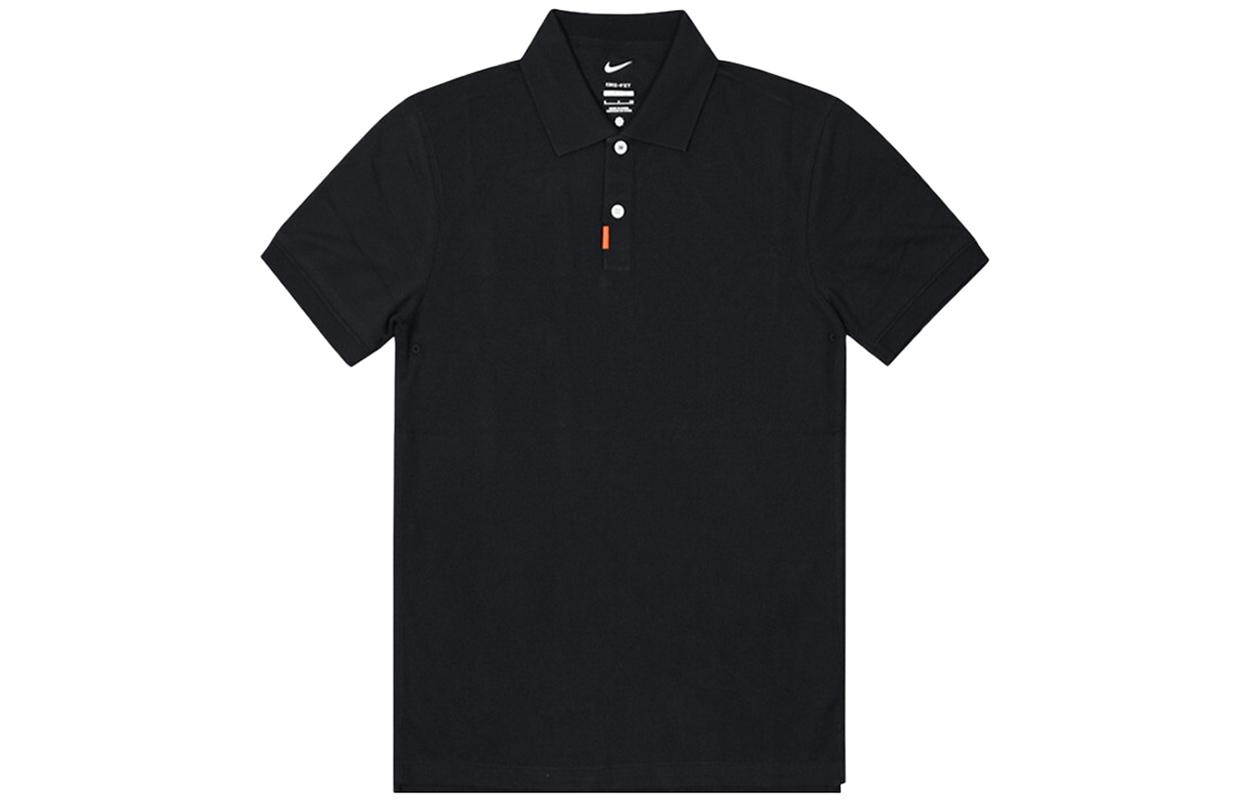 Nike Polo Shirts Men s Black Polo Collar Moderate Straight Fit DB3296-010 S