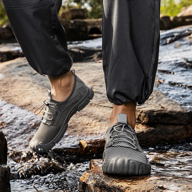 Fashion Sports Hollow Out Shoes For Men Original Men Running Walking Mesh Shoes Breathable Male Flats Lightweight Men's Tennis Footwear