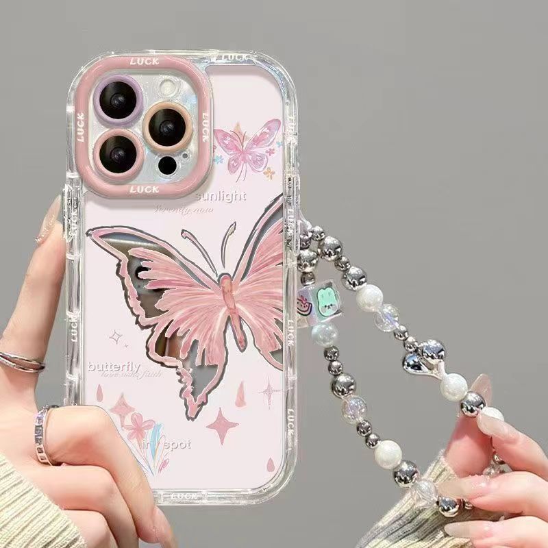 Flower Butterfly Suitable for Apple 15/14 Phone Case iPhone 13 Full Coverage 12/11/XR/XS Shockproof 7PL