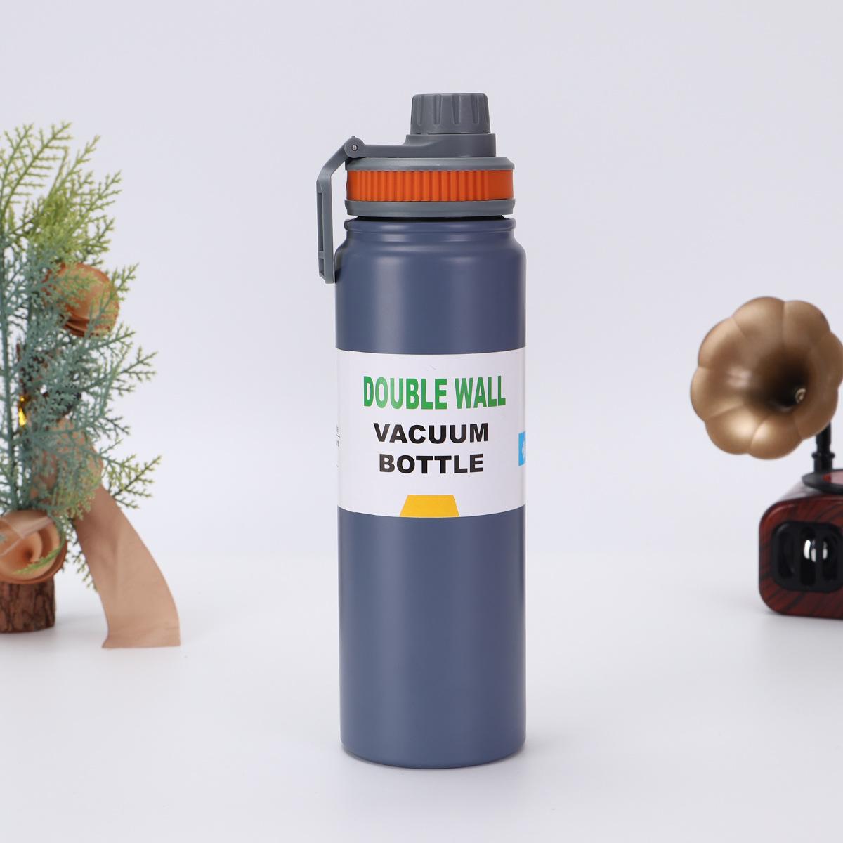 304 Stainless Steel Thermos Cup Outdoor Mountaineering Cycling Sports Kettle Portable Portable Space Kettle 600ml