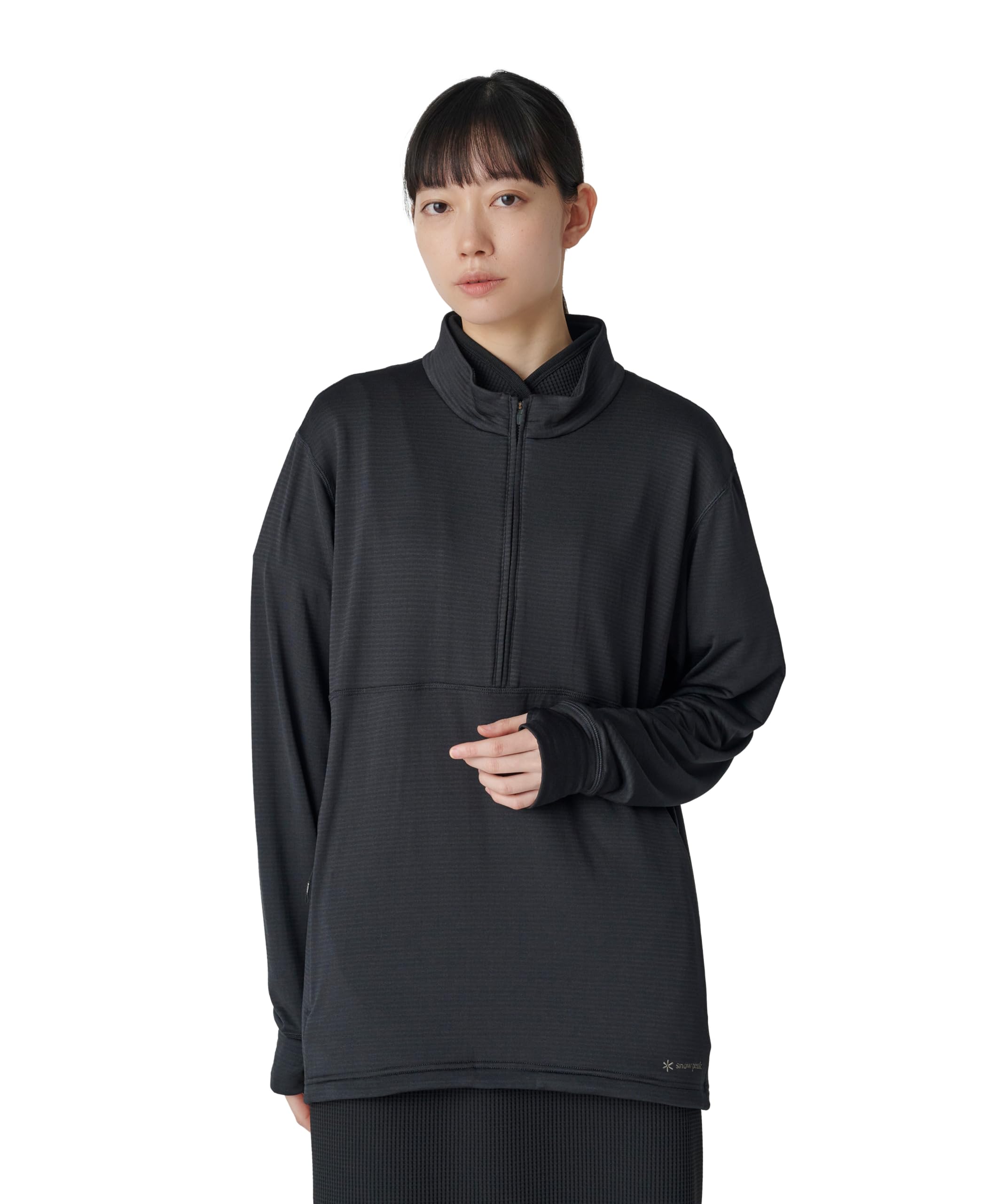 

Breathable Dry Grid Half Zip Pullover size Festivals Camping Outdoor [Snow Peak] XLBLACKSW-25SU009 чёрный