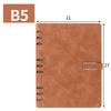 A5 Binder Pu Leather Notebook Business Stationery Gift Set Office Customized Logo Journal Notebooks for Students