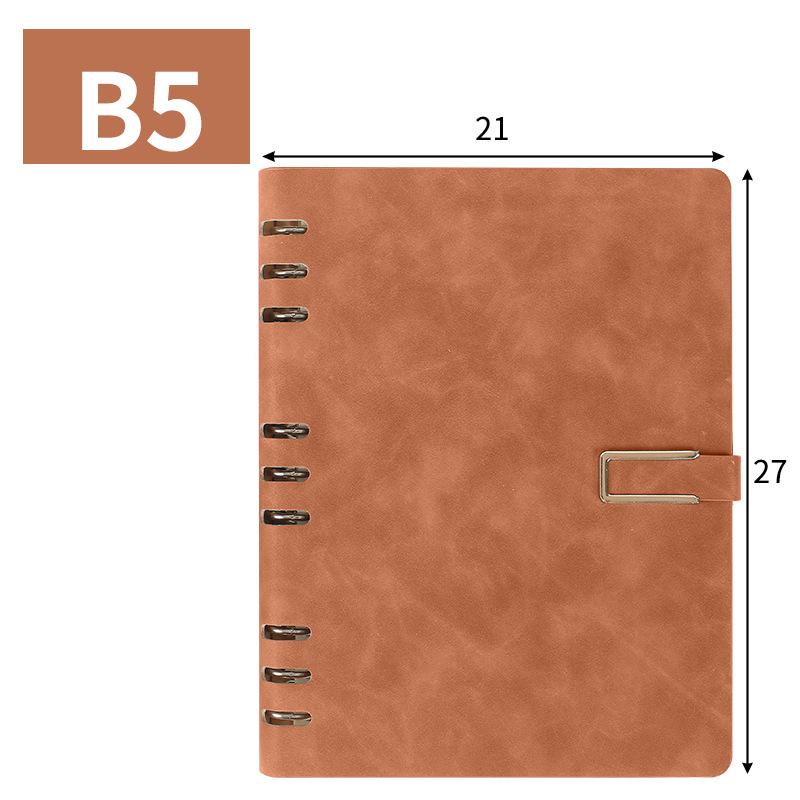 A5 Binder Pu Leather Notebook Business Stationery Gift Set Office Customized Logo Journal Notebooks for Students