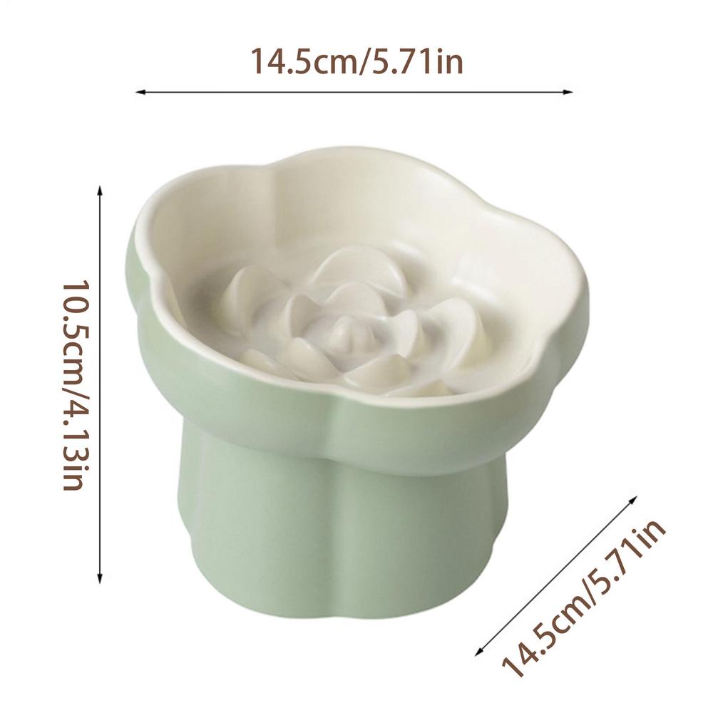 Cat Food Bowl Slow Feeder Kitten Licking Interactive Bowl Anti-Slip Puppy Slow Feeder For Indoor Home Kitchen Living Room