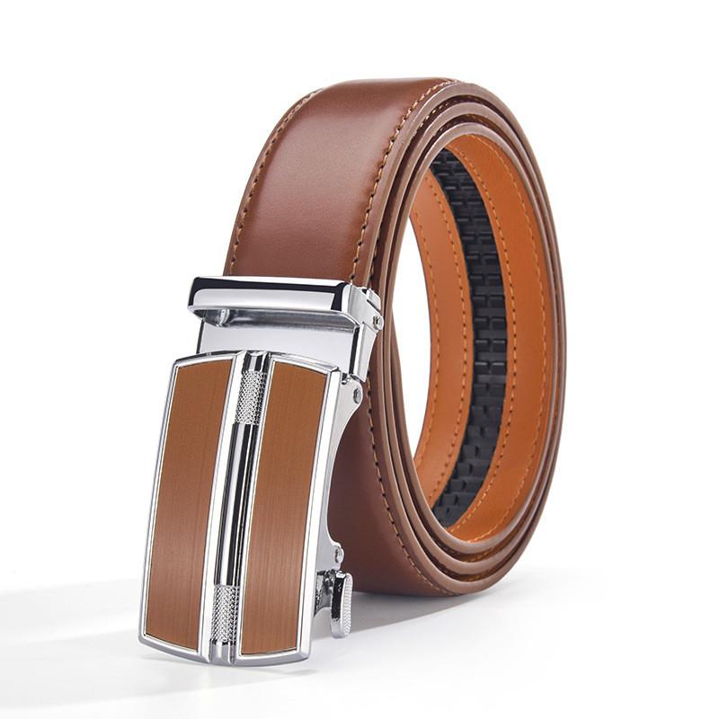 Mens Fashion Leather Belt With Alloy Buckle For Business Casual And Outdoor Wear