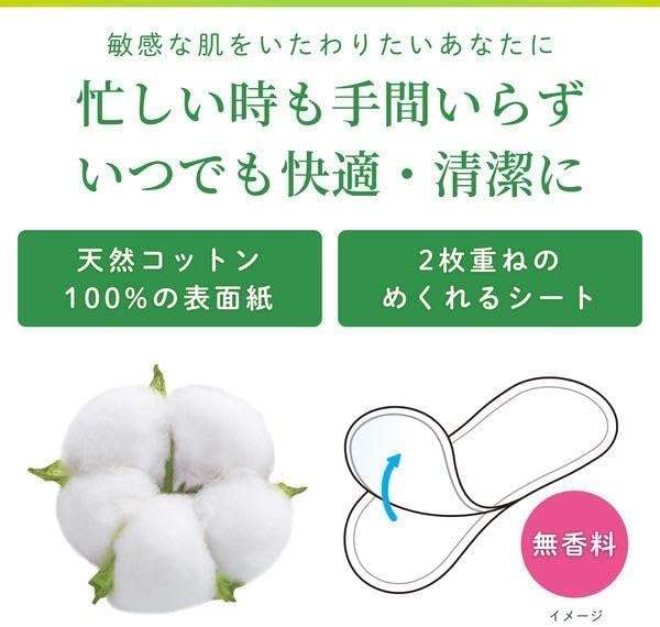 Sarasaty Foldable Panty Unscented Sheets X 2 Panty Liners with Original Tissues 100% Cotton, Double-Ply Liners, (36 Packs)