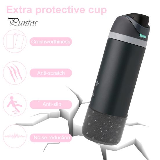 2 vnt. silikoninis dėklas Owala 24/32oz gertuvei, neslystantis apsauginis rankovė FreeSip, be BPA, galima plauti indaplovėje, puodelio dangtelio priedai