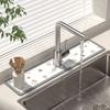 Wasserabsorbierende Matte für Wasserhähne, Küchenspülen, Waschbecken, Abtropfmatten, Spritzschutzmatten für Badezimmerarbeitsplatten