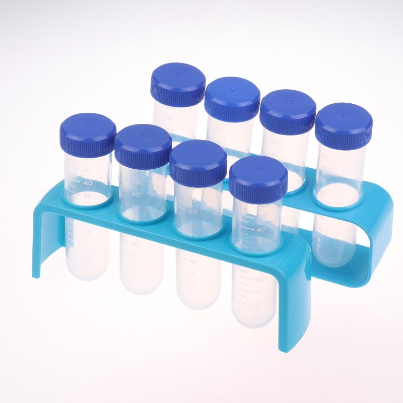 4Pcs Clear 50Ml Centrifuge Tubes With Test Tubes Stands Science Kit For School Science Experiment Educational Suppiles