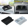 Multifunctional Non Slip Car Dashboard Phone Mount Holder Rack with Parking Number Plate Organizer Storage Box Container