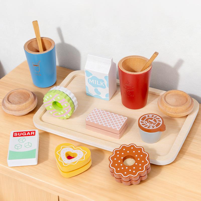 Kids' Wooden Cooking Set: Pretend Play Pots, Pans, and Utensils for Fun Simulation Cooking