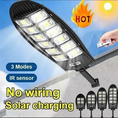 Upgraded  Solar Street Light Outdoor Waterproof LED for Garden Wall Adjustable Angle Solar High Power Integrated Induction Street Lamp