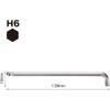 VESSEL (VESSEL) Hex Bar Ball Point L Type Wrench Short Shaft Opposite Side 6mm 8200BP