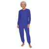 Unisex Anti-Strip Adaptiver Overall Rundhalsausschnitt Langarm Reißverschluss hinten Lange Hose Einteiler Strampler