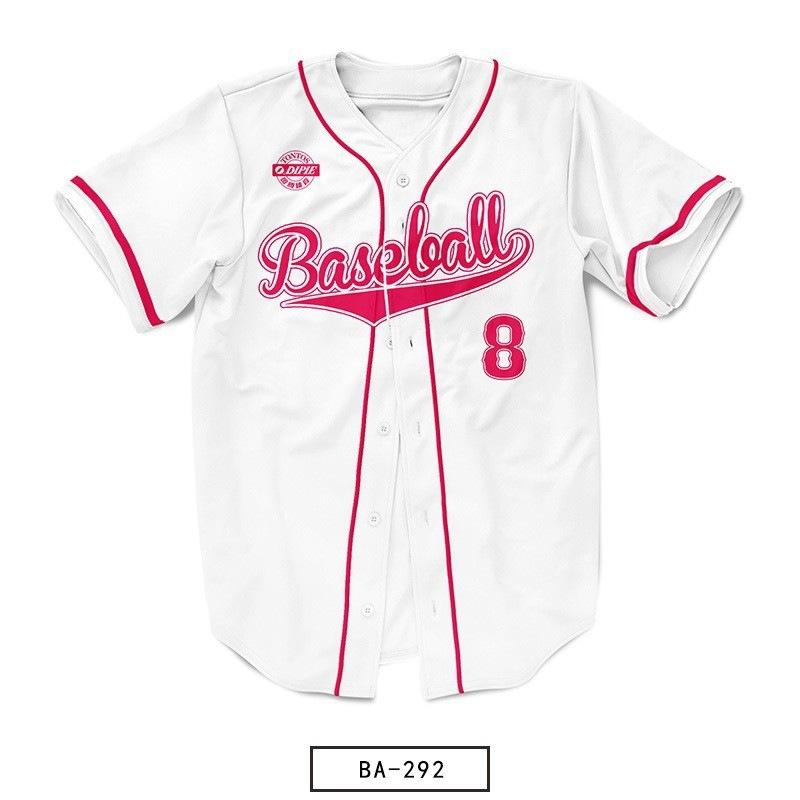 Men's and Women's Same Baseball Uniforms, European and American Baseball Tops, 3D Digital Printing Sportswear, Game Training Uniforms