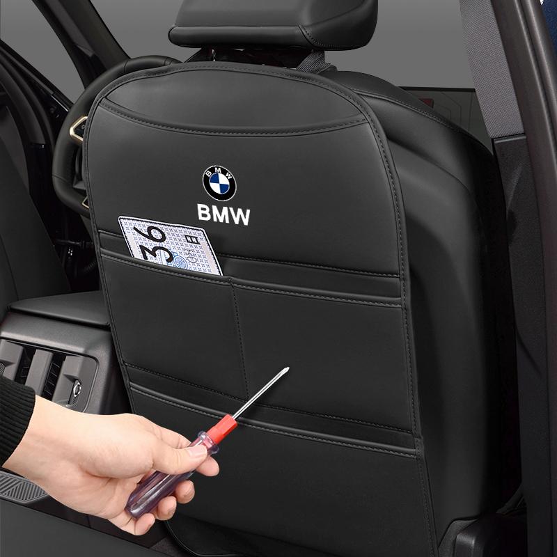 Car Seat Back Anti Kick Mat Seatback Pad Protectors Cover Leather Interior For BMW Performance E90 F20 E46 E60 E70 E39 E36 X5 X6