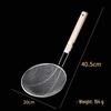 Stainless Steel Deep Fry Skimmer with Wooden Handle