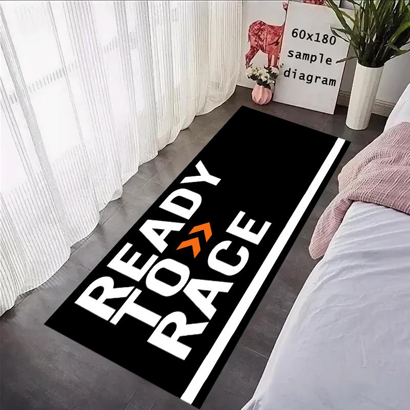 

Готовий до гонок Передній килимок для вхідних дверей Килим для мотоцикла Килимок для гаража Гоночний Крутий Мото Дисплей Протиковзкі Килими для домашнього декору 40x120cm