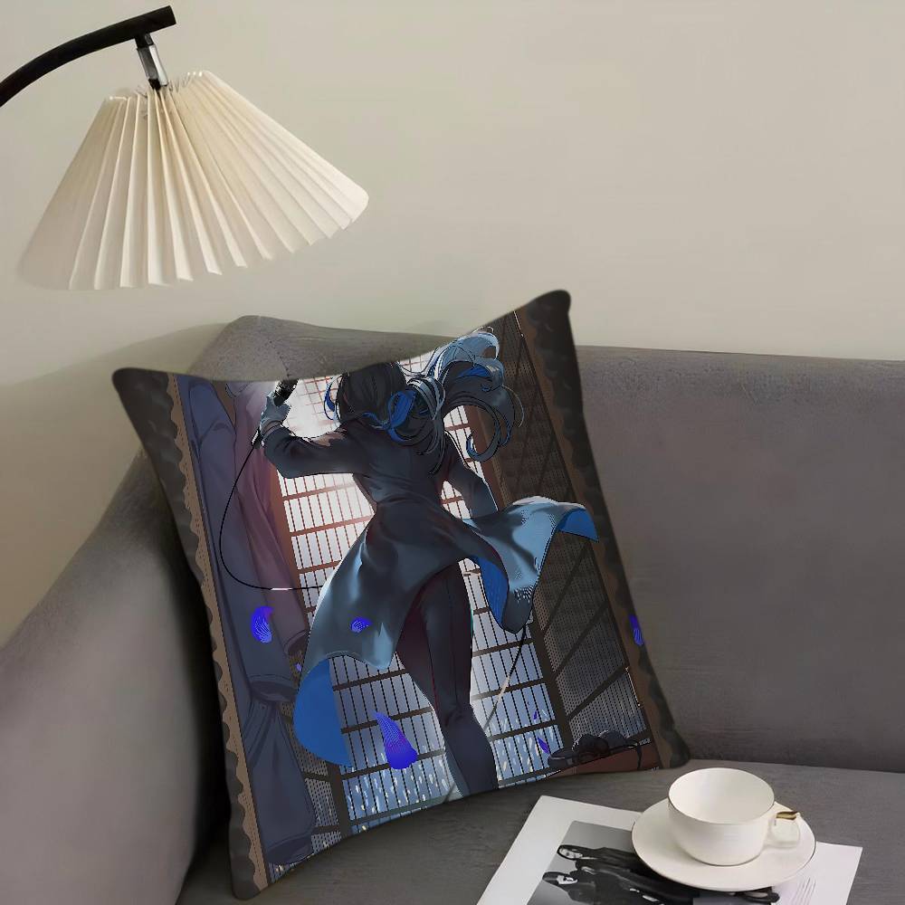 

Аниме Певица Ado Наволочки Мультяшный Диван Декоративный Дом Двусторонняя Печать Короткий Плюш Милая Наволочка 12x12Inch