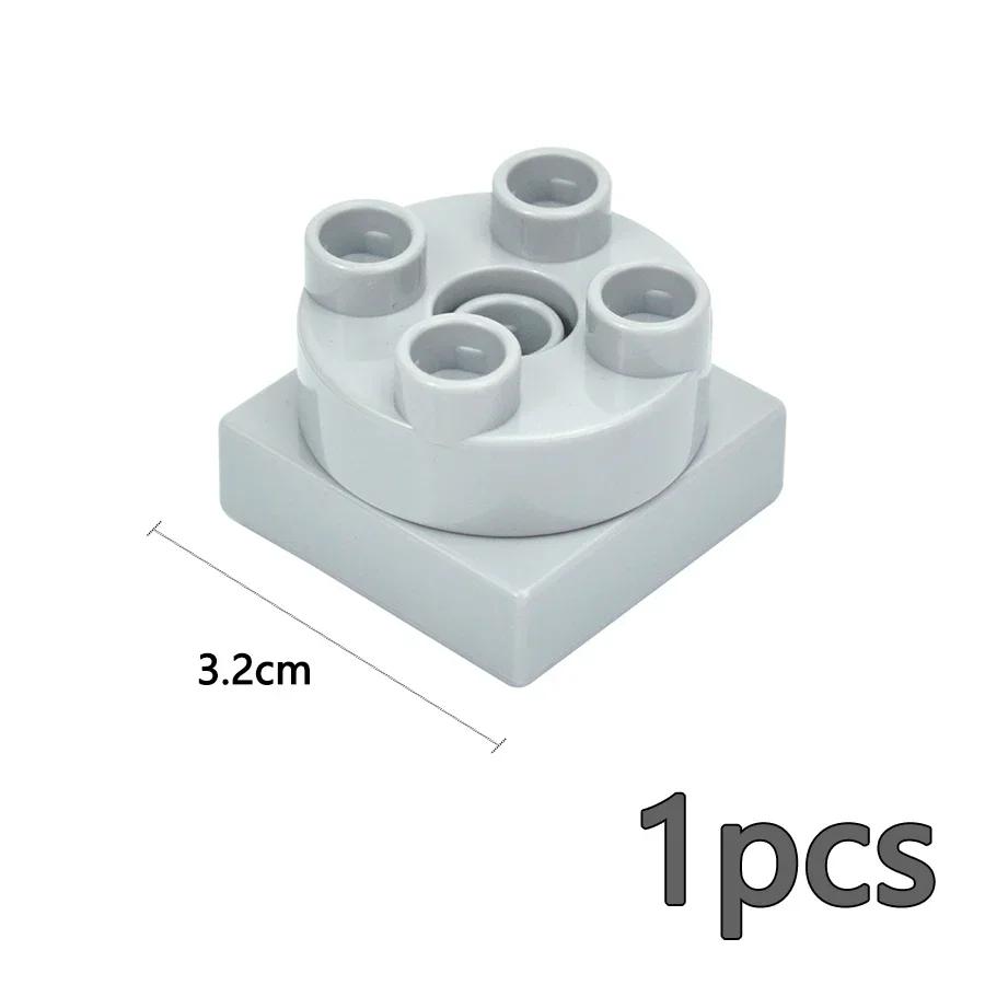 Store byggeklosser Slide Swing Seesaw Park Lekeplass Series Large Pillar Murstein Barn Barn Pedagogisk Leke Kompatibel Duploe