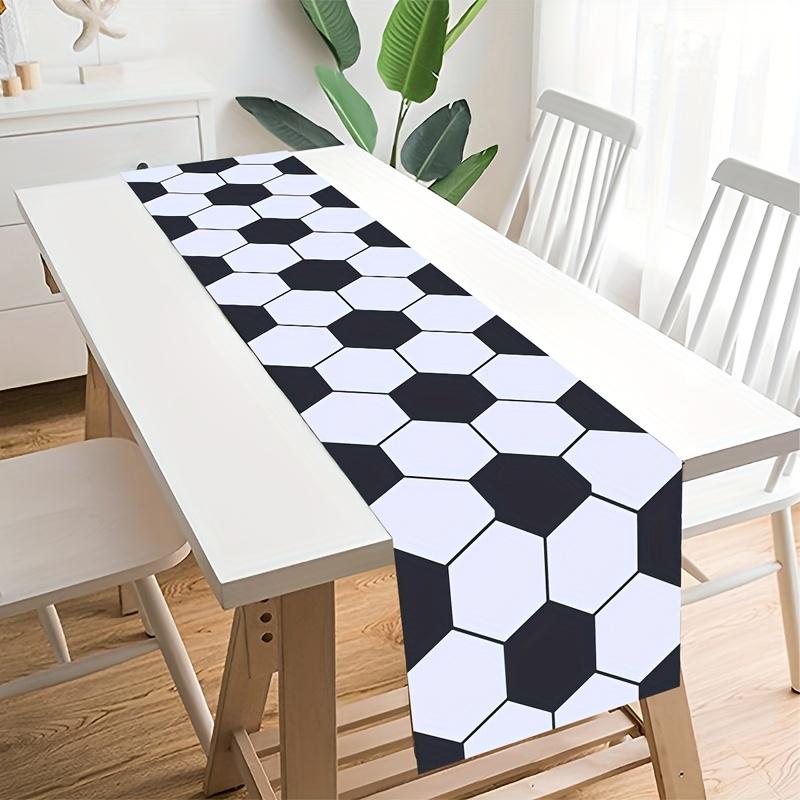 

1Pcs Football Table Runner Soccer Birthday Decor Soccer Sports Theme Table Cover Football Birthday Baby Shower Supplies 120x30cm