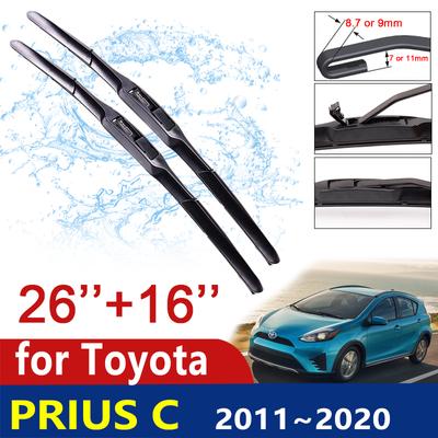 Auto Scheibenwischerblatt für Toyota Prius C 2011~ NHP10 Windschutzscheibe Wischerblätter Autozubehör 2012 2013 2014 2015 2016 2017