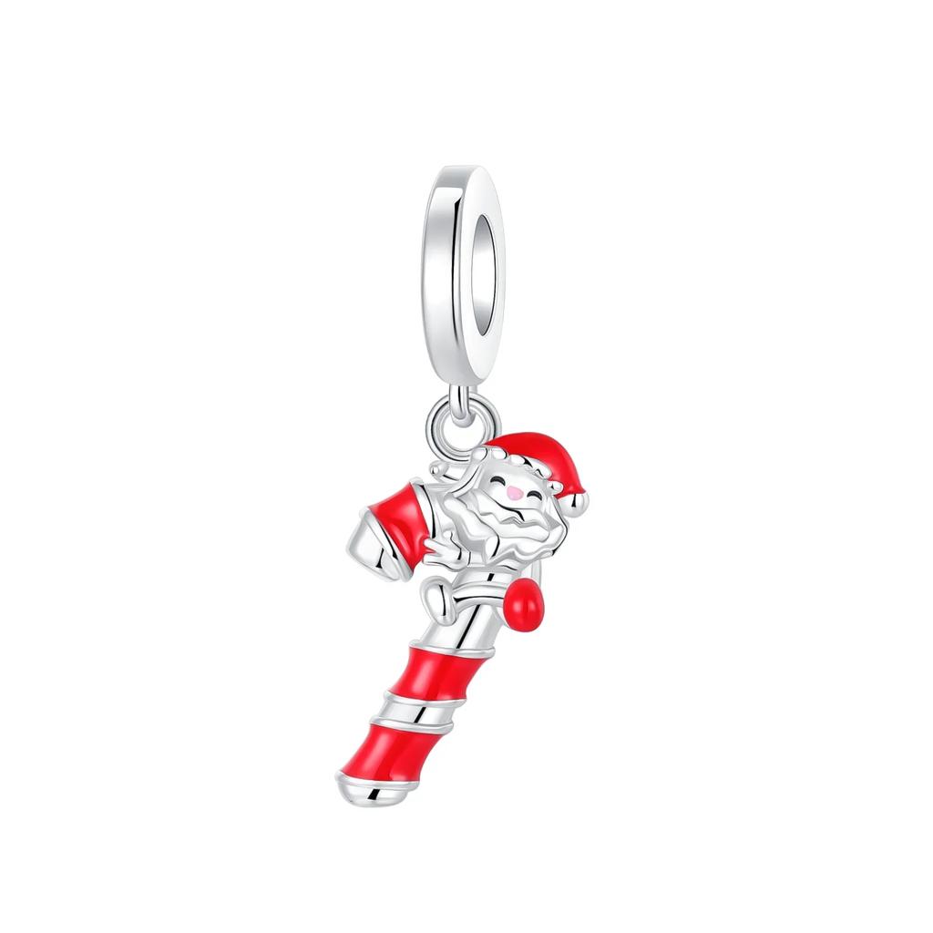 Copper Christmas-Themed Pendant Featuring Reindeer Santa Claus Suitable For Diy Bracelets Necklaces Jewelry Gift