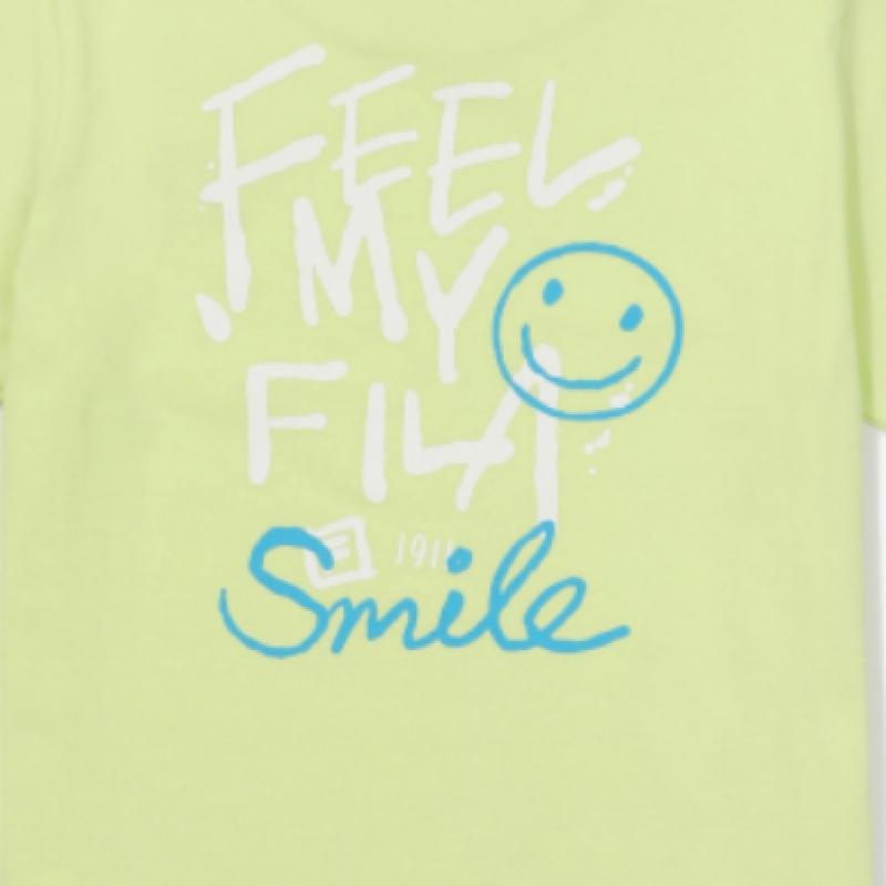 [fila Kids] Smile Back Graphic T shirT  Fk2rsf2207x Ple  q0zFk2rsf2207xPle