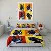 Colorful French Bulldog Art Bedding Duvet Cover Set Duvet Cover Pillowcases  (1*Duvet Cover 2*Pillowcases, without duvet insert)