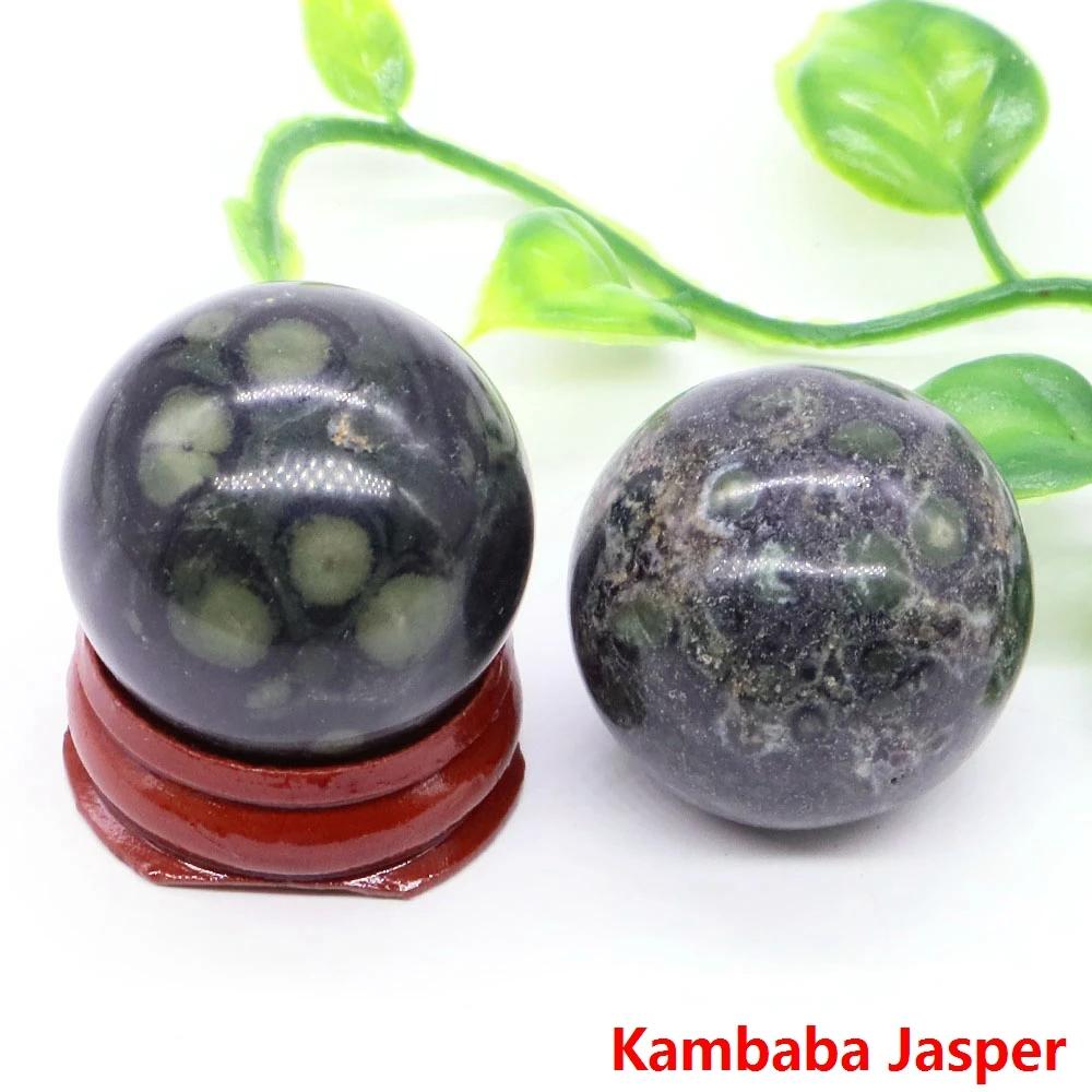 30Mm Crystal Ball Natural Reiki Healing Quartz Stone Globe Energy Gemstone Fengshui Sphere Wicca Chakra Massage Home Decor Gifts