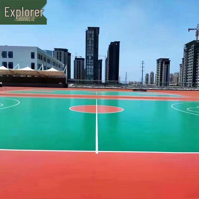 Outdoor Silicone PU Basketball Court Flooring