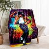 Michael Jackson Theme Printed Blanket - Perfect for Couch, Bed, Travel & Outdoor Use | Machine Washable, Cozy & Durable.