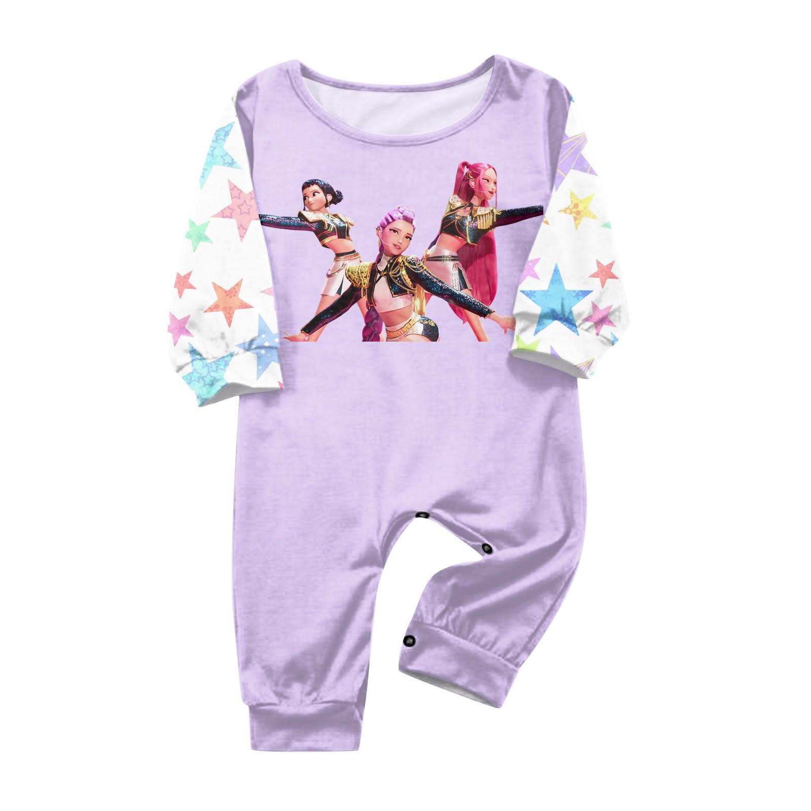 Long Sleeve Top and Pants Set Kids Pajamas Star Print Comfortable Soft Fabric Sleepwear Loungewear Matching Outfit for Children 24 Months