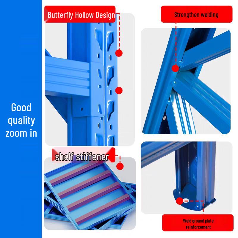 Heavy Duty Multi-Layer Warehouse & Household Shelving Racks for Supermarket & Commercial Storage