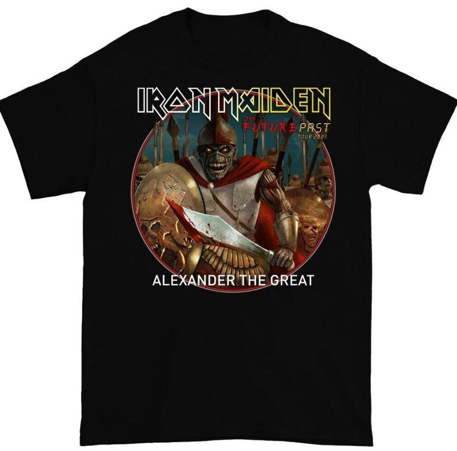 Iron Maiden Александр Великий Черная Футболка Унисекс Рок-группа Футболка Унисекс XXXXL